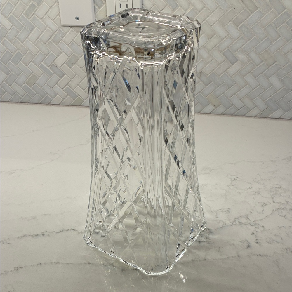 Mikasa Celebrations Diamond Sparkle Large Crystal Glass Vase - Picture 10 of 14